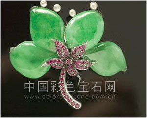 胸针,珠宝,中国彩色宝石网