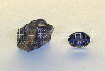 堇青石,Dichroite,天然,中国彩色宝石网