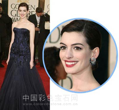 安妮-海瑟薇,珠宝配饰,中国彩色宝石网