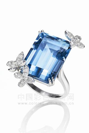 哈利温斯、Harry Wiston、彩宝蝶舞系列、中国彩色宝石网